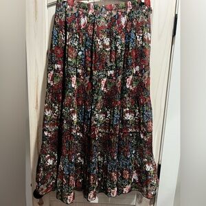 Nashalyly floral maxi skirt